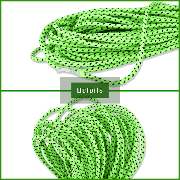 20m Utomhus Camping Tält Markis Reflekterande Guyline Rope Guy Line Cord Paracord