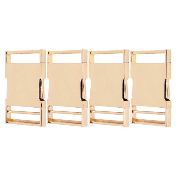 4 Set Sidospännen Justerbara DIY Produktion Hög Hårdhet Legering Bältesspänne för Ryggsäckar Resväskor Bälte