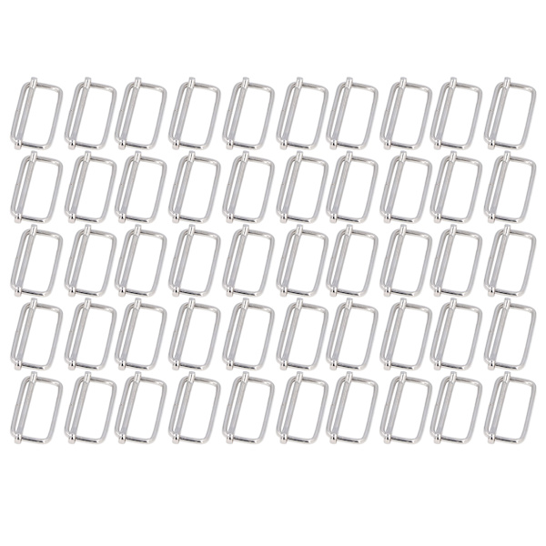 Säädettävä solki rauta vetoydin säätölinja solki vyön laukku hihna solki koristetarvikkeet3,8x38x15mm