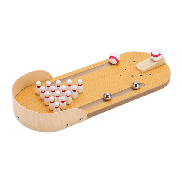 Mini bordsskive bowling legetøj Interessant ny justerbar bærbar indendørs brætspil