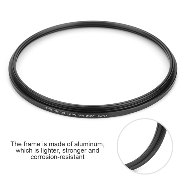 Kamera High Definition Aluminium Ultra Slim Flerlags belægning UV-filter (95 mm)