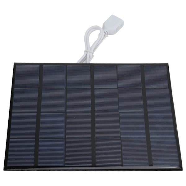 Mini solpanel polykisel Effektiv energibesparande USB-solladdare för telefon Power Bank RV Outdoor Farming 3,5W 6V