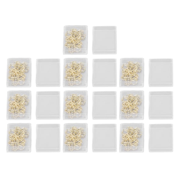 100 stk. Guldfarvede papirclips, blomsterformede papirclips, galvaniserede, søde, specielle og sjove papirclips til børn, skole og kontorartikler