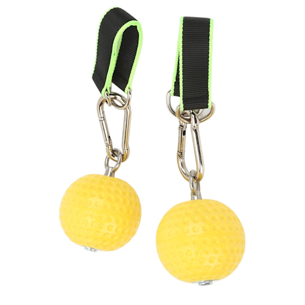 Climbing Pull Up Hand Grips Ball Set med Webbing Spänne Fitness Halkfri Arm Styrketräning Träningsboll 97 mm