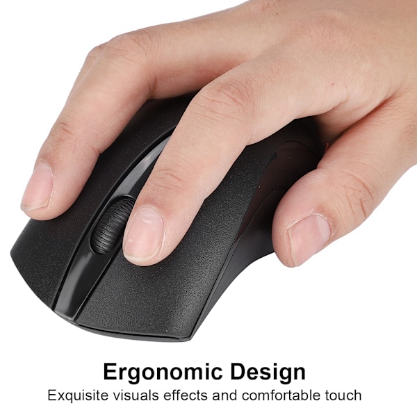 Trådløs Smart Optisk Mus Enkel Mote Ergonomisk Design Mus for Laptop Desktop