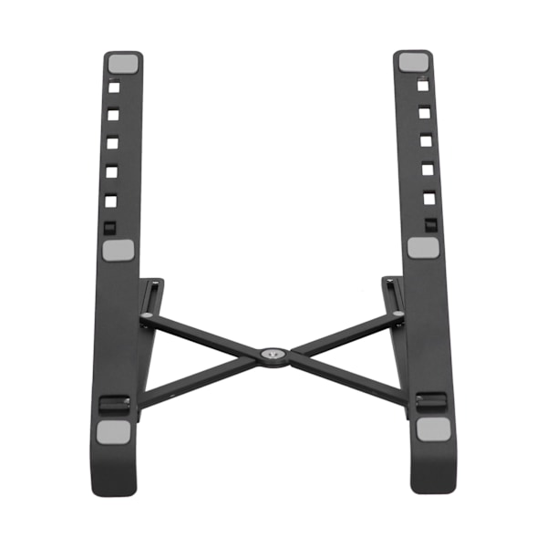 Bærbar computerstand, foldbar, i aluminiumlegering, bærbar computerstand, bærbar computerstativ, kølerist, sort