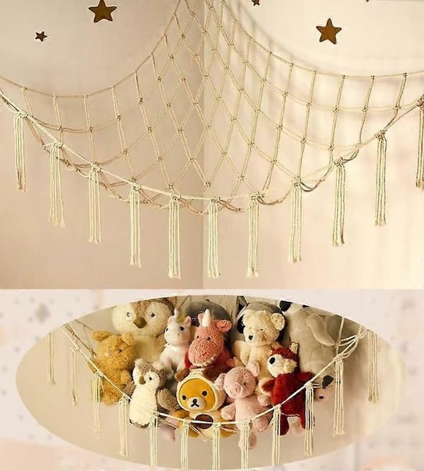 Storage Hammock or Net for Stuffed Animals - Large Toy Hammock