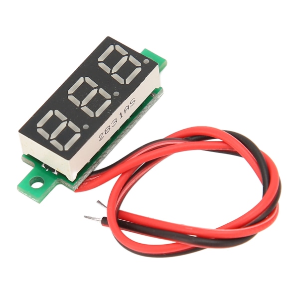 Voltmeter 0,28 tum digital display volt spänningsmätare 2 trådar DC4-30V för mätning
