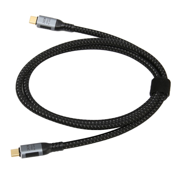 USB 4.0 Gen 3 Datakabel 40Gbps Överföring 240W Laddningsstöd 8K 60hz Skärm Typ C till Typ C Kabel för Laptop Surfplatta 120cm / 47.2in