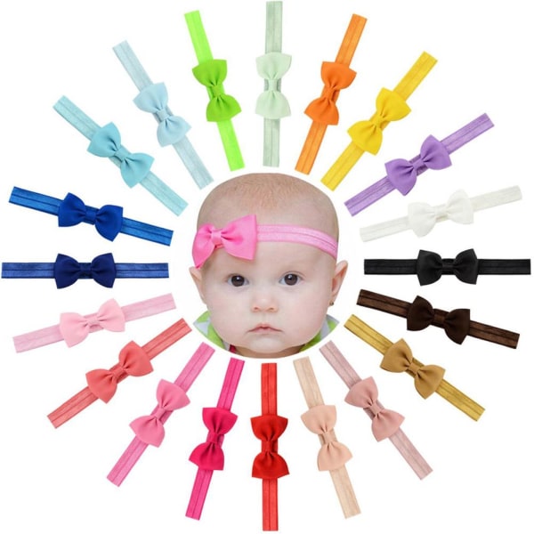 20 hårspænder til børn - tilfældige farver, hårtilbehør til børn, små hårtilbehør til babyer, piger, børn og kvinder