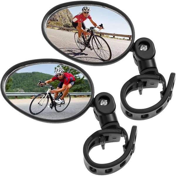 2 kpl säädettävät, pyöritettävät ohjaustankoon kiinnitetyt polkupyörän kuperat peilit - pyöräilyyn sopivat takapeiliajovarusteet