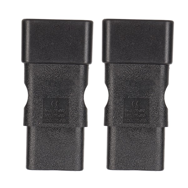 2 stk. IEC320 C20 til IEC320 C19 Strømadapter C20 til C19 Strømstikadapter til UPS PDU Server Computer Stikkontakt