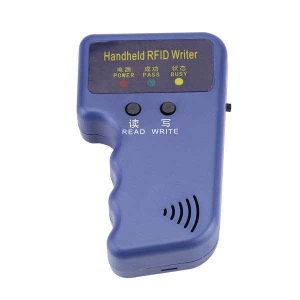 125KHz Handheld RFID-skrivare/kopierare/läsare/duplikator med 10 st ID-taggar