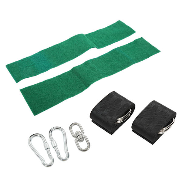 Tree Swing Hängremmar Kit med karbinhake Spinner 1000 kg lager för trädgårdshängmatta utomhus