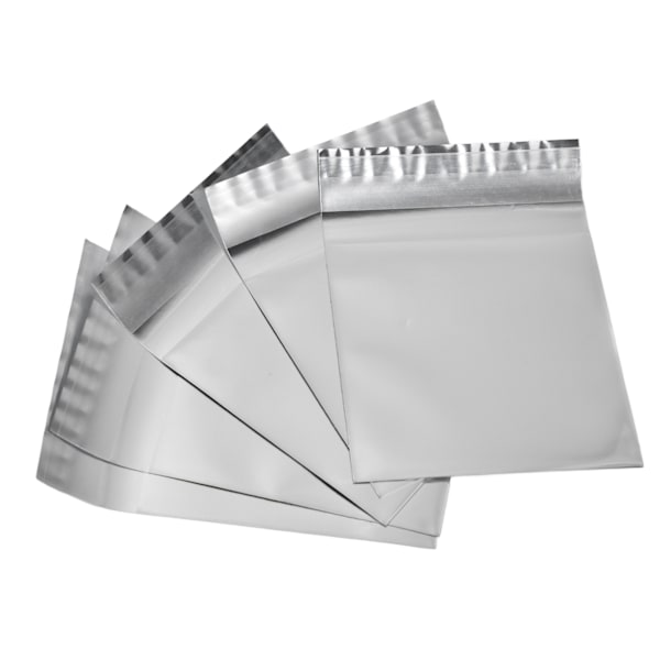 50 st Återförslutningsbara Påsar Vattentäta Dammtäta Enkla att Använda Återanvändbara Slitstarka Aluminiumfolie Allmänt Använda Lukttäta Påsar 8,5x8,5cm