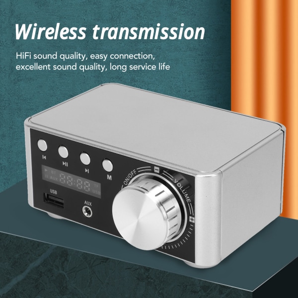 Mini Bluetooth 5.0 Digital Forstærker - HiFi Stereo Klasse D Audio Amp
