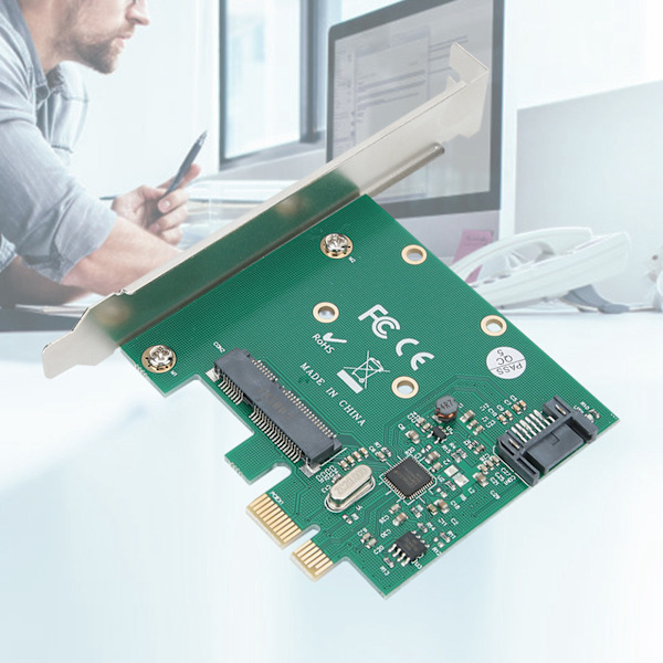 ST58 ASMedia / ASM1061 MSATA NGFF 6Gbps PCI Express Rev.2.0 ATA3.0 -laajennuskortti