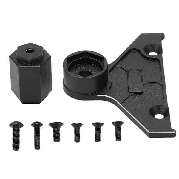 Vararengaspidin kiinnitys alumiiniseoksesta H12 H14 H17MM Vararengaspidin Axial SCX6 1/6 Jeep Musta