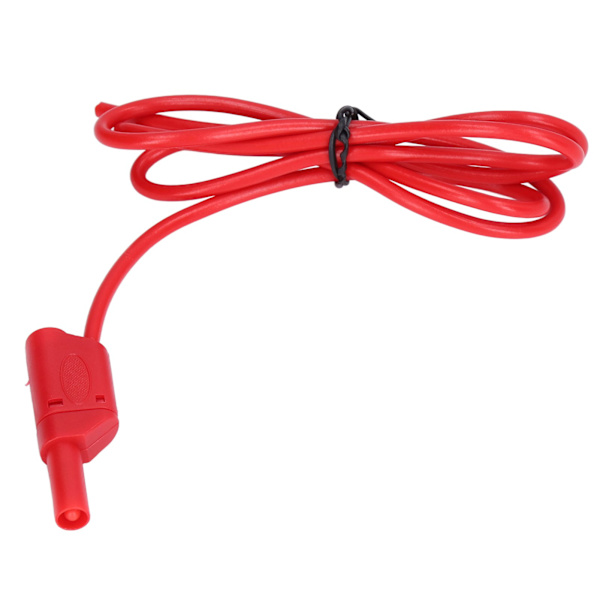 Bananplugg Testkablar Kit Säker typ hane till hane elektrisk set J.70016 4mmRöd