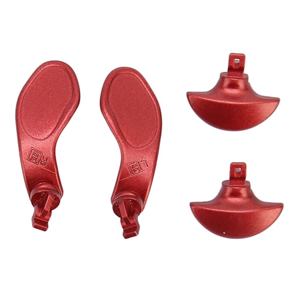 4 stk. Game Controller Bagside Paddles Professionel Udskiftning Metal Bagside Knapper til PS5 Edge Controller Rød