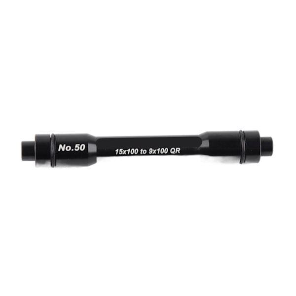 Polkupyörän 15 mm läpiakselinavan sovitin 9 mm:n pikalinkkuvartaaseen 100 mm:n etupyörälle (musta)