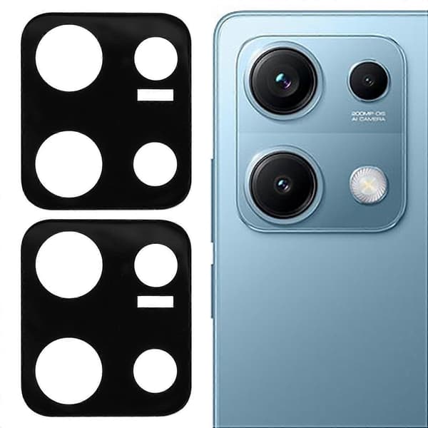 2 pcs Camera Protector for Xiaomi Redmi Note 14S 4G, Silk Print Lens Film 3D Arc Edge