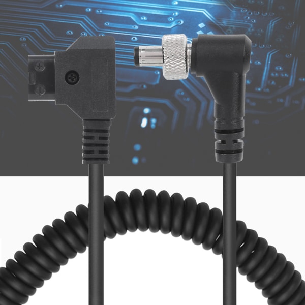 AP Plugg til DC-port DC Monitor Strømkabel Plast Svart fjær strømledning med lås