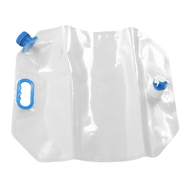 15L hopfällbar vattentankbehållare Livsmedelsklassad PVC bärbart bärhandtag Campingvattenväska för campingridning Blå