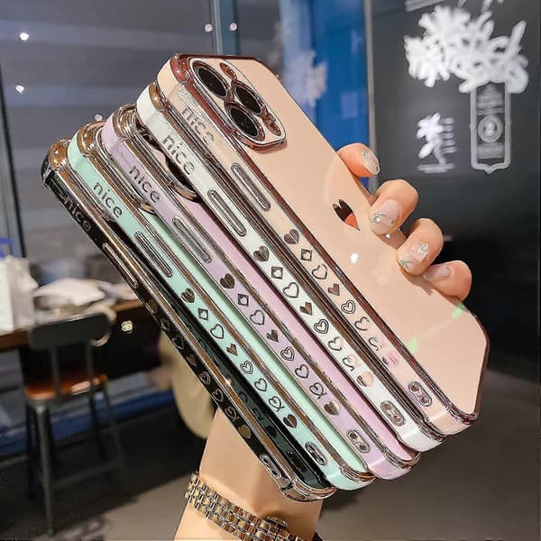 Kompatibel med iPhone 13 Pro Max Deksel med Kamerabeskyttelse Lilla