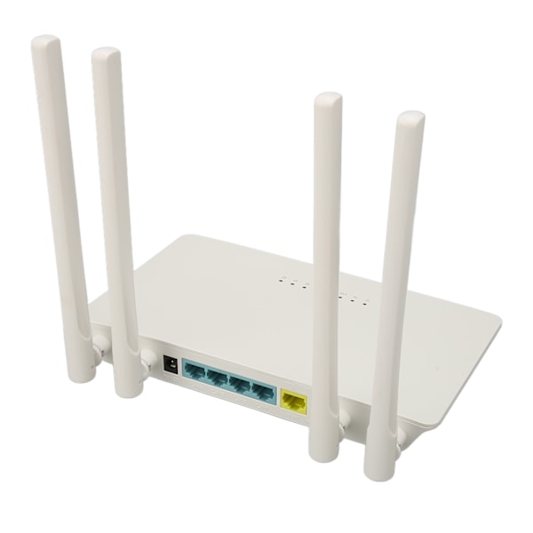 4G LTE Modem Router med 4 Antenner 1200Mbps Gigabit WiFi 2.4GHz 5GHz Dual Band WiFi AC1200 Trådløs Router EU Stik 100‑240V EU Stik
