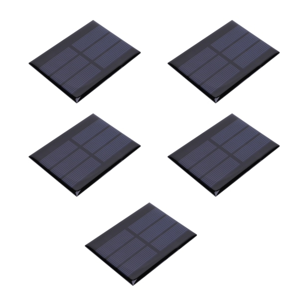5st Mini solpanelsmodulsystem Hem DIY-projekt Leksaker Batteriladdning 0,65W DC1,5V