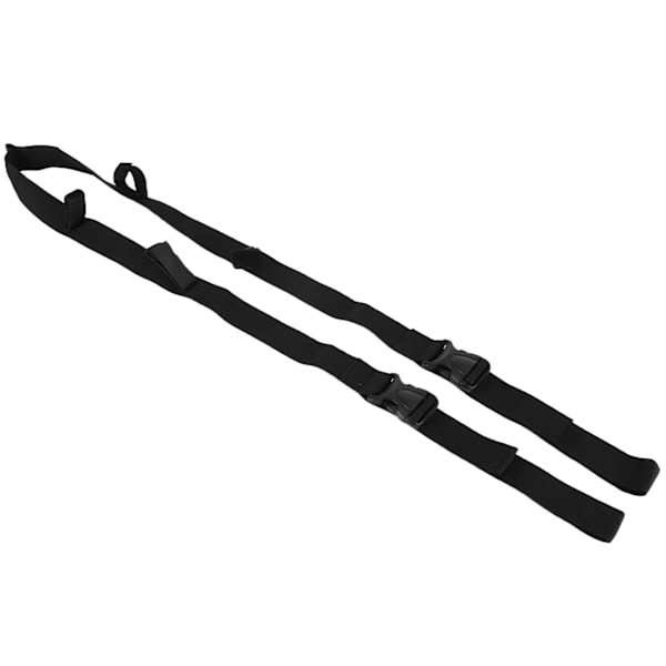 Kjøretøymontert fiskestang holder bærer 5 hull stang rack belte stropp fiskeutstyr tilbehørSvart 5 hull 140‑200cm