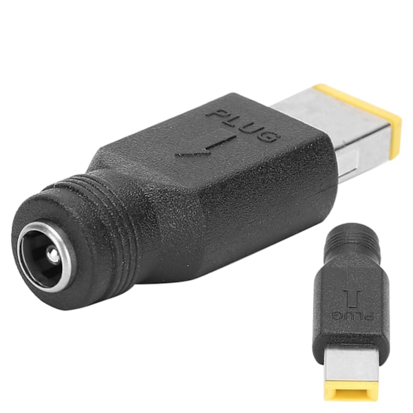 2 stk. Laptop Strømadapter Hode 5.5 x 2.1mm Hunn til 11 x 5.0mm Hann Firkantet Passer for Lenovo Notebook