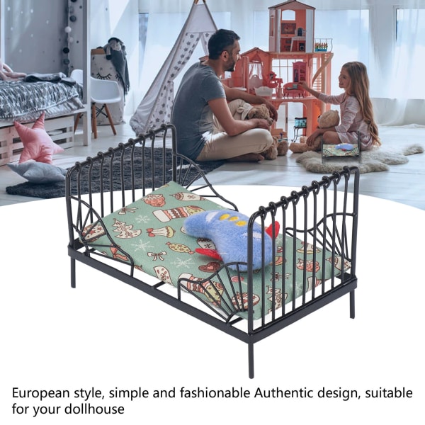 Eurooppalaistyylinen musta mininukkekodin makuuhuoneen kalusteet