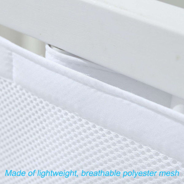 2 st Baby Crib Bumper Set Andningsbar Mesh Crib Liner Anti Collision Bed Bumpers