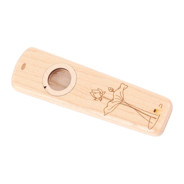 Trä Kazoo Lättvikts Bärbar Kazoo Gitarr Partner Flöjt Musikinstrument Present Lönn