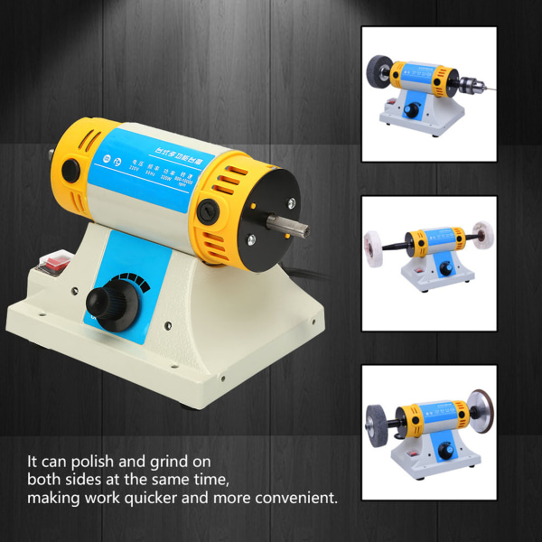 Multifunktion elektrisk slipmaskin Mejsel Träbord Snideri Verktygsmaskin EU-kontakt 220V
