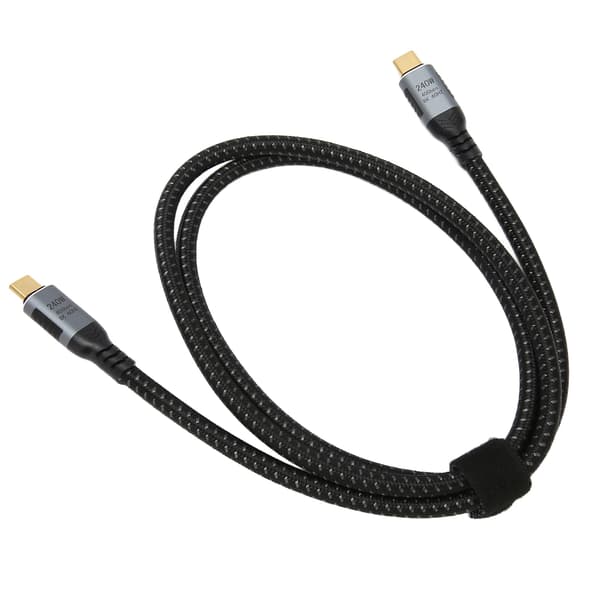 USB 4.0 Gen 3 Datakabel 40Gbps Overførsel 240W Opladningssupport 8K 60hz Display Type C til Type C Kabel til Laptop Tablet 180cm / 70.9in