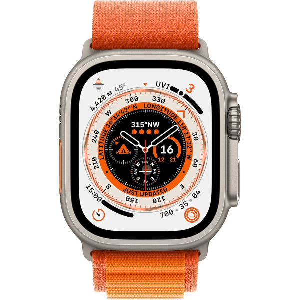 Apple Watch 49mm oranssi alppisilmukka
