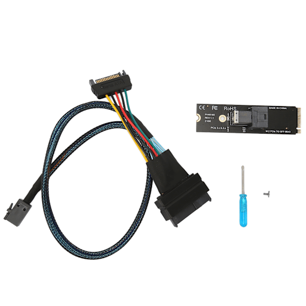 M.2 PCIE 4.0 - SFF8643 U2 -sovitin, M.2 NVME - SFF 8643 -sovitin SFF8643 - SFF8639 -sovitinkaapelilla
