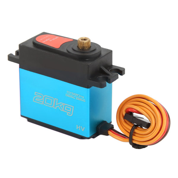 20KG RC Digital Servo 180 Graders Rotation Hög Hastighet Metallväxel Servo för RC Bil Robot Skepp Manipulator Blå