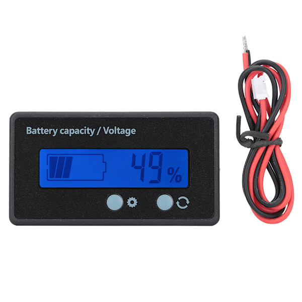 GY-6GS PCB HTN Vandtæt Batterikapacitetsmonitor Indikator LCD Display 12-84V Blå