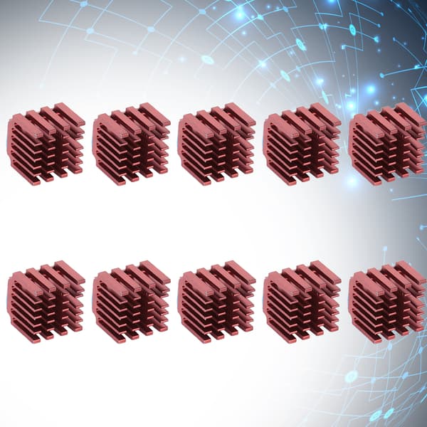10 stk/sett kjøleribbe for stepper motordriver for 3D-printer TMC2100/TMC2208 stepperdrift