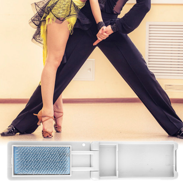 Ballroom-tanssikenkien harja latin-, salsa- ja tangotanssiin, kannettava (valkoinen)