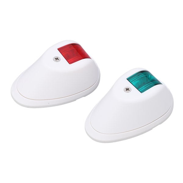 1 par yachtsignallys 3W bådnavigationslys Marine boglamper rød grøn lys til sejlads DC12V-24VWhite
