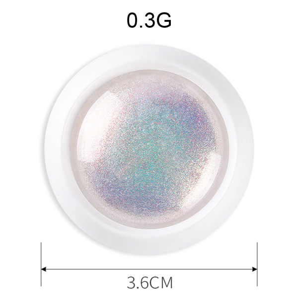 Magic Mirror Neon Effect Puder Shiny Pearl Nail Glitter Nail Art Dekorationer