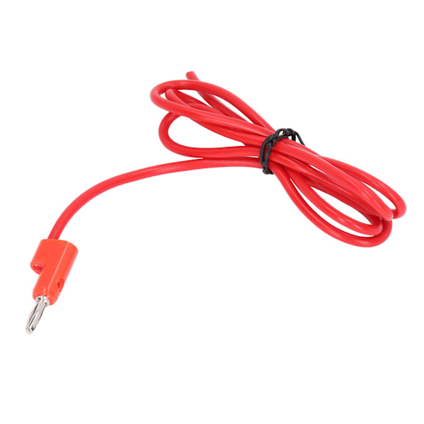 4 mm bananplugg hane till hane testledning lödfri mässing elektrisk testkabel J.70005Röd