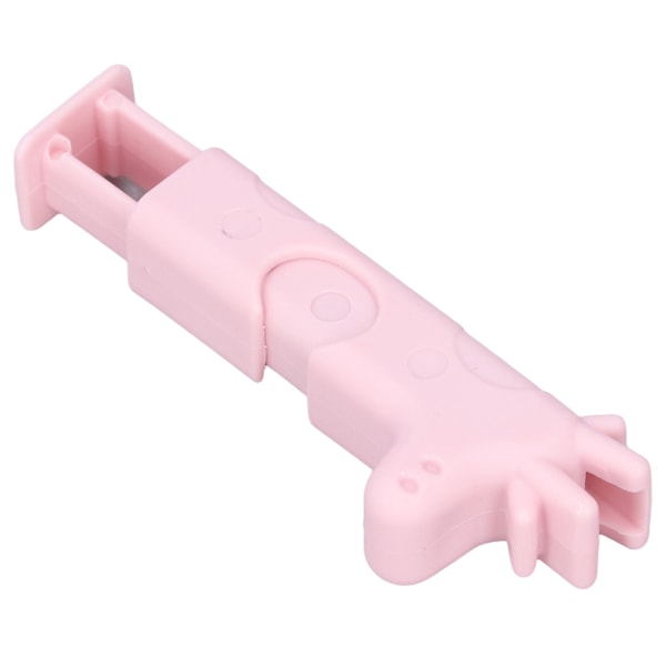 Forseglingsclips Stærk Spændekraft Fugttæt Giraf Look Plastikposeclips til Madopbevaring Brødposer Snackposer Pink