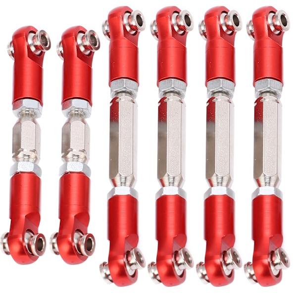 Aluminium Spændebøjle Camber Link Justerbar Camber Link med Stavænder til ARRMA Senton 1/10 RC Bil Rød
