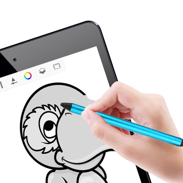 Dobbel bruk Kapasitiv Universal Touch Screen Penn Stylus For Alle Mobiltelefoner Nettbrett (Blå)
